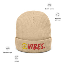 Load image into Gallery viewer, Positive Vibes Ribbed Knit Beanie