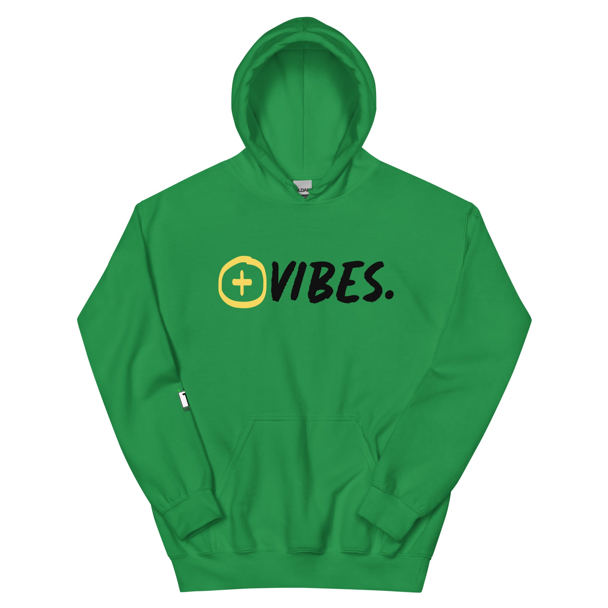 Unisex sueded fleece hoodie shops - Good Vibes, Positive Vibes