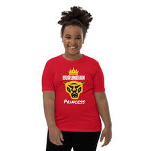 Load image into Gallery viewer, Burundian Princess Youth Short Sleeve T-Shirt